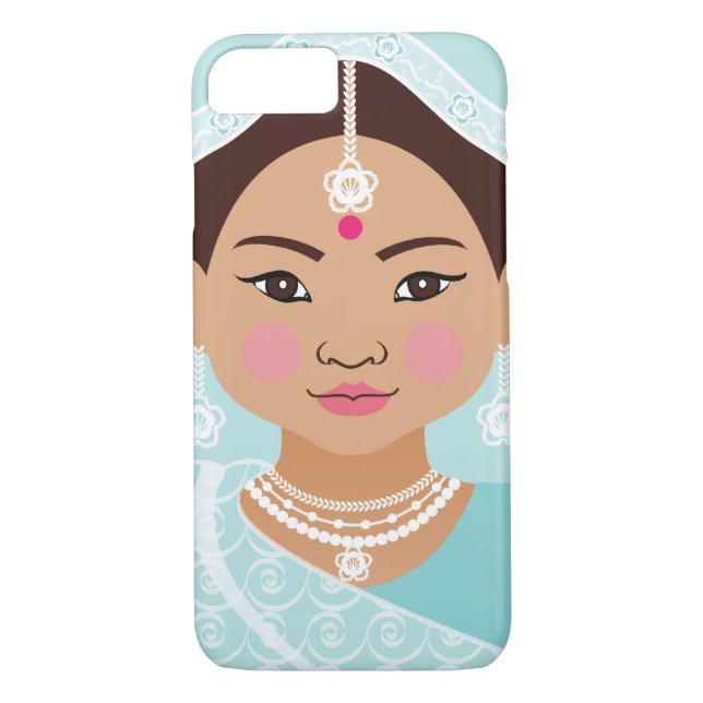 Indian (Aqua) Matryoshka Case (Back)