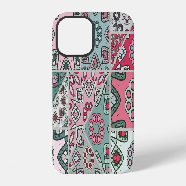 Indian Arabic Patchwork Quilt Vintage iPhone Case (Back)