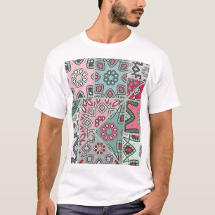Indian Arabic Patchwork Quilt Vintage T-Shirt