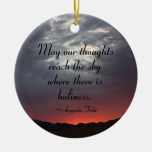 Indian Arapaho Quote Ornament