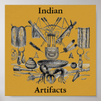 Indian Artefacts Poster