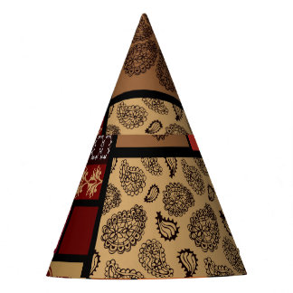 Indian arts, mega seamless creative set. party hat