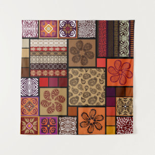 Indian arts, mega seamless creative set. tapestry