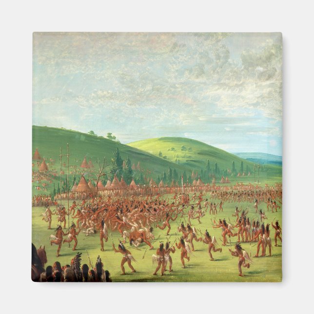 Indian Ball Game Magnet (Front)