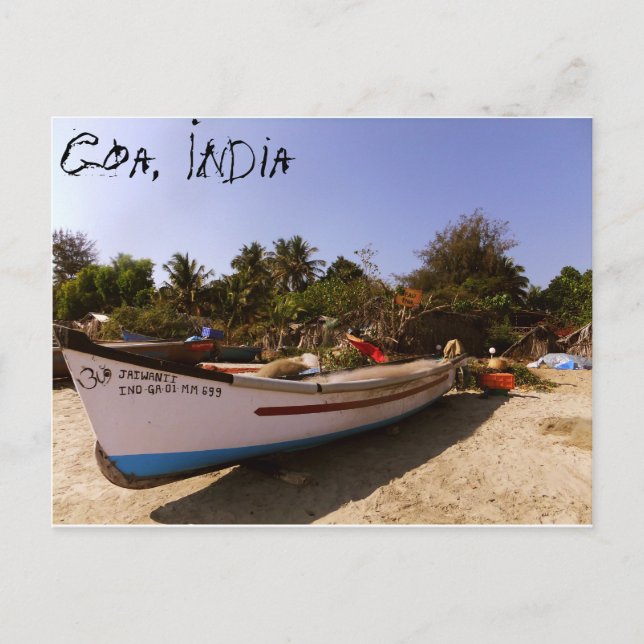 Indian beach time postcard (Front)