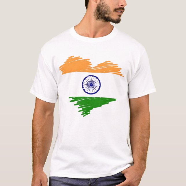 INDIAN BF - INDIAN LOVER - INDIAN FLAG - INDIAN BO T-Shirt (Front)