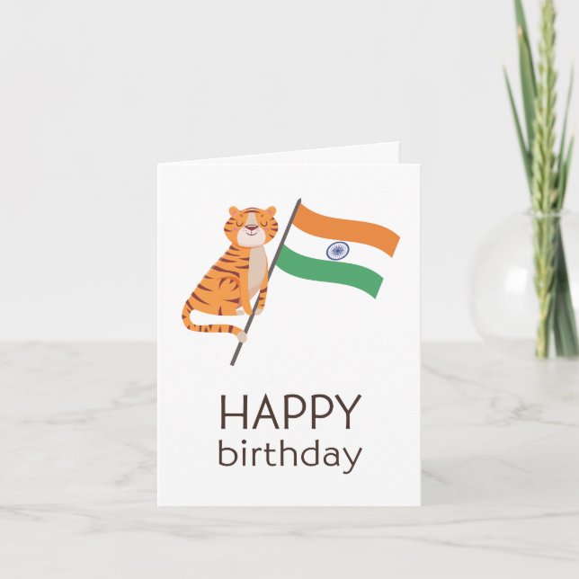 Indian Birthday Card (Front)