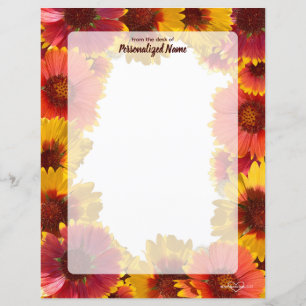 Indian blankets Frame Unlined Paper Sheet