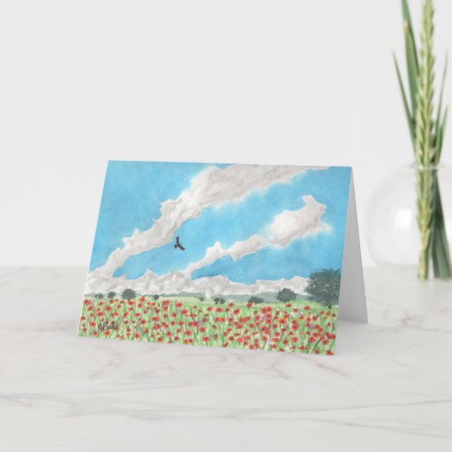 Indian Blankets Thank You Card (Front)