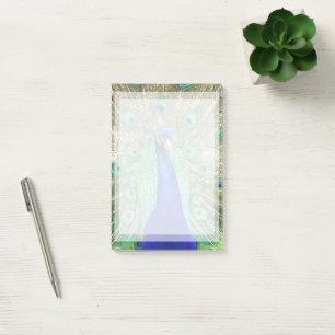Indian Blue Peacock Post-it Notes