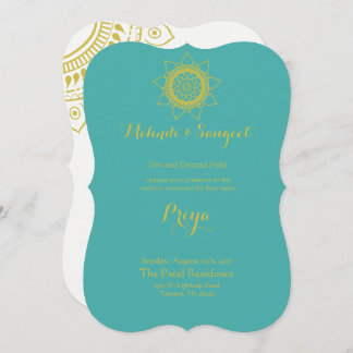 Indian Bollywood Wedding Invitation w/ Om