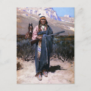 Indian Brave 1891 Postcard