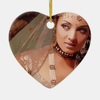 Indian bride ceramic tree decoration