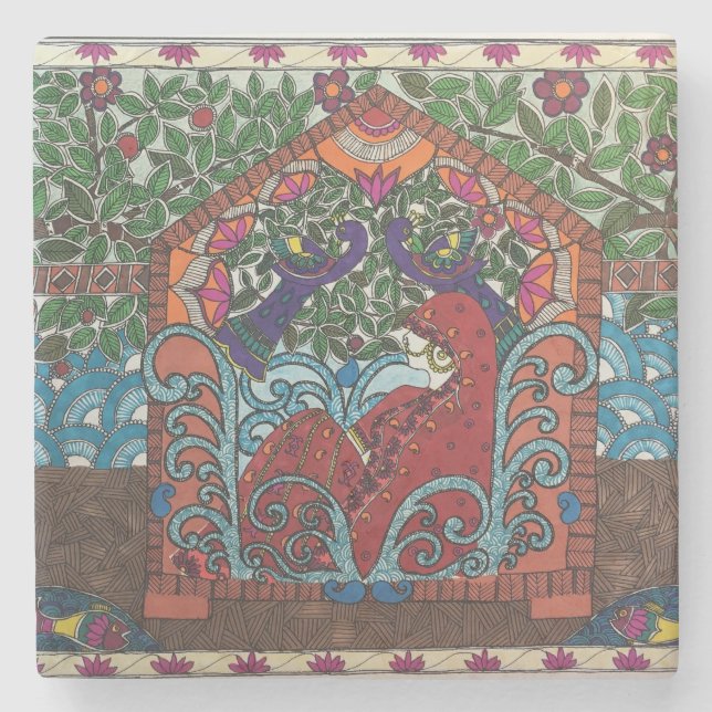 Indian bride coaster (Front)