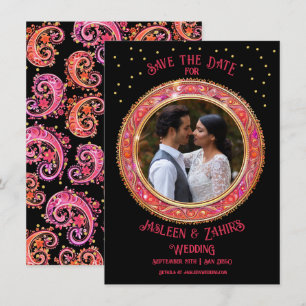 Indian Bride Groom Save the Date Invitation