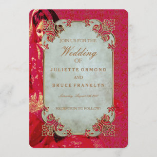 Indian Bride ~ Wedding Invitation