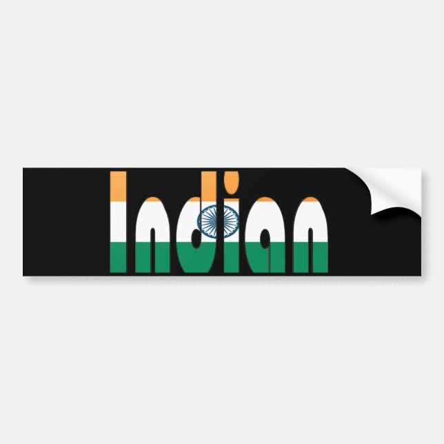 indian bumper sticker (Front)