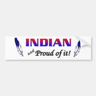 indian bumper sticker