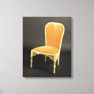 Indian chair, c.1820 canvas print