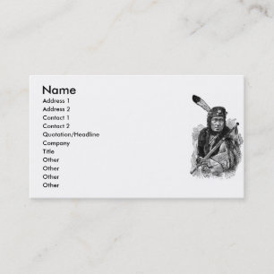 Indian Chief Business Card
