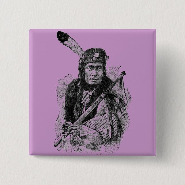 Indian Chief Button (Front)