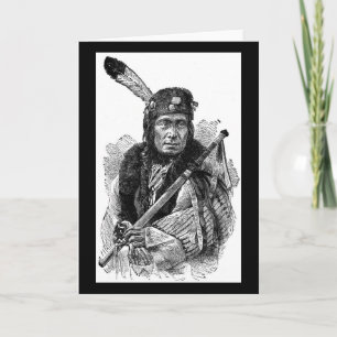 Indian Chief Greeting Card