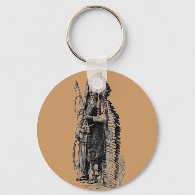 Indian Chief Keychain (Front)