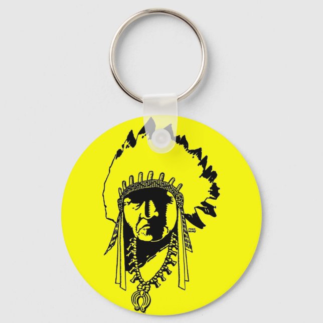 Indian Chief Keychain (Front)