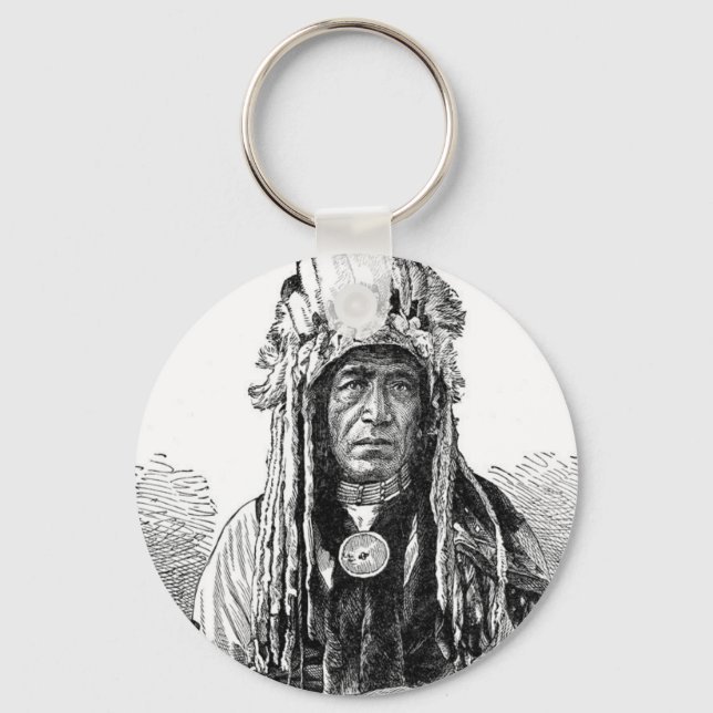Indian Chief Keychain (Front)