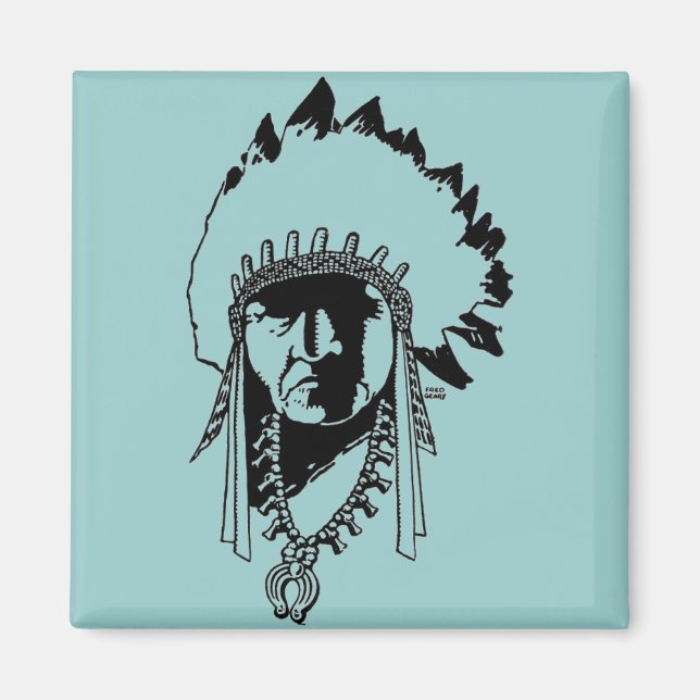 Indian Chief Magnet (Front)