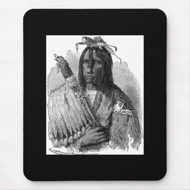 Indian Chief Mouse Pad (Front)