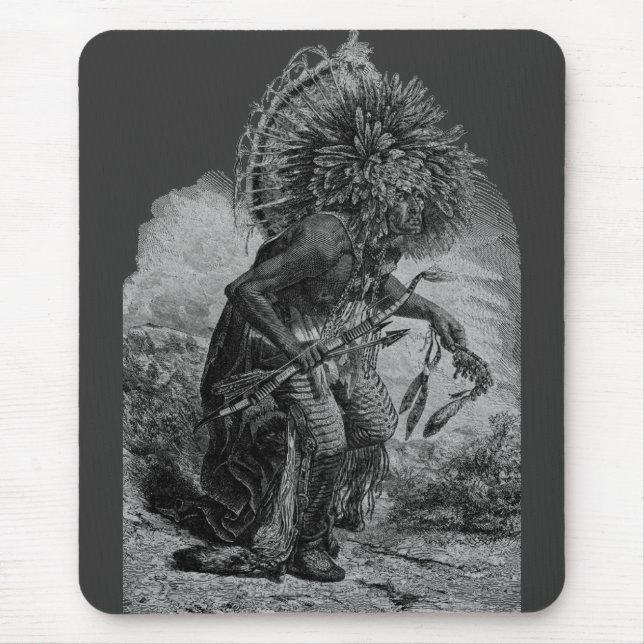 Indian Chief Mouse Pad (Front)