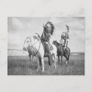 Indian Chief on Horseback, 1905 Postcard