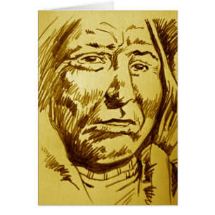 Indian Chief Pencil Sketch