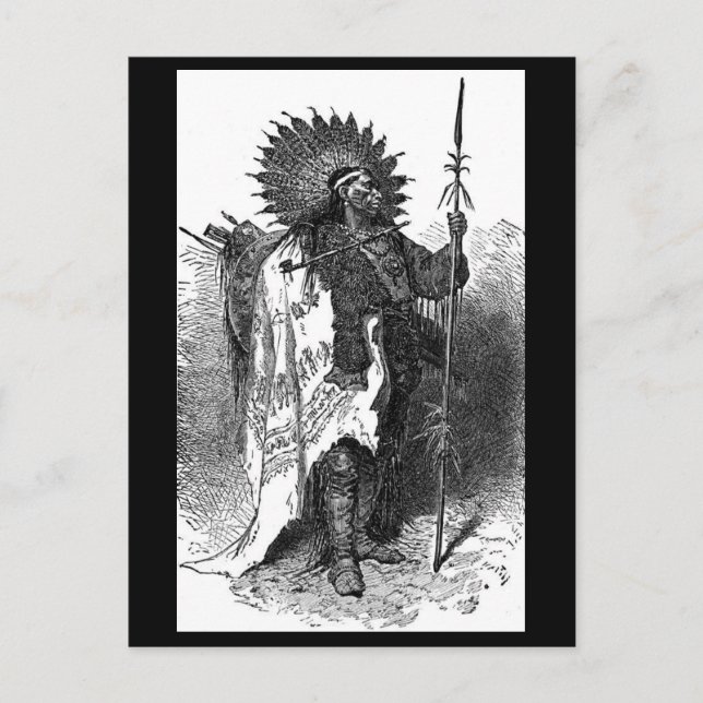 Indian Chief Postcard (Front)