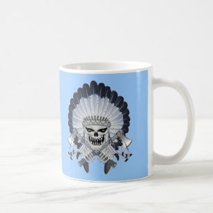 Indian Chief Skull Coffee Mug