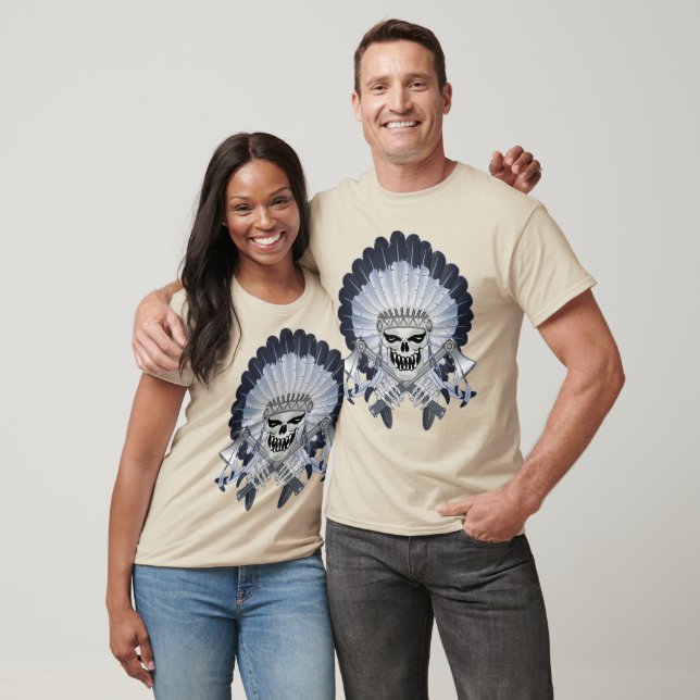 Indian Chief Skull T-Shirt (Unisex)