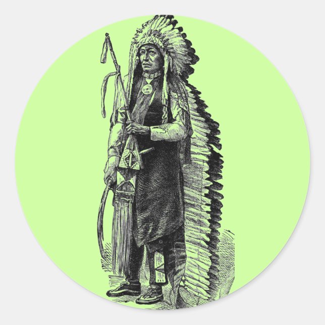 Indian Chief Sticker (Front)