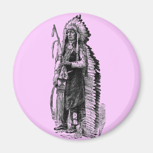 Indian Chief Sticker Magnet