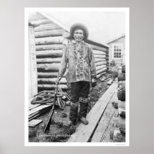 Indian Chief Tanana Alaska 1916 Poster