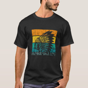 Indian Chief Vintage Retro Native American Native T-Shirt
