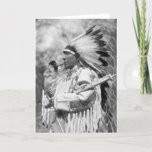Indian Chief Whirlwind Soldier, 1925 Card