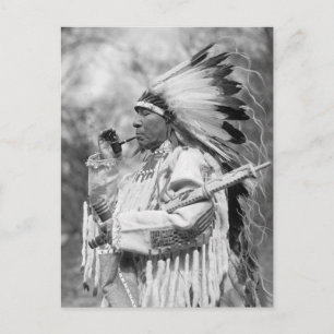 Indian Chief Whirlwind Soldier, 1925 Postcard