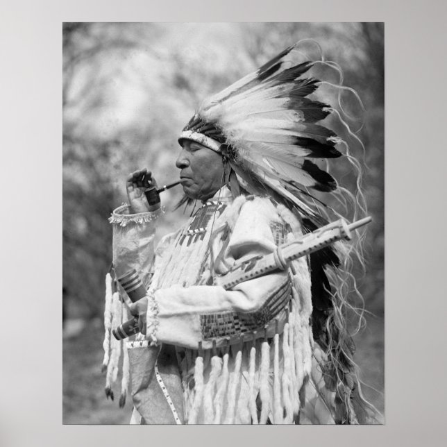 Indian Chief Whirlwind Soldier, 1925. Vintage Poster (Front)