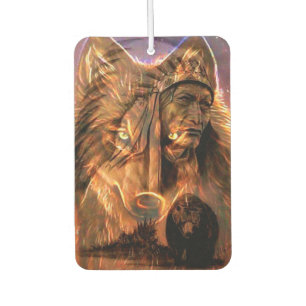 Indian Chief, Wolf and Bear Car Air Freshener