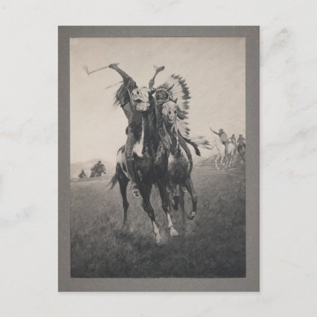 Indian CHIEFS, Photomechanical print, vintage Postcard (Front)