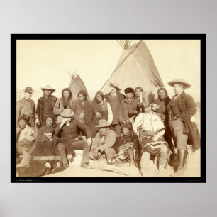 Indian Chiefs & US Officials SD 1891 Poster