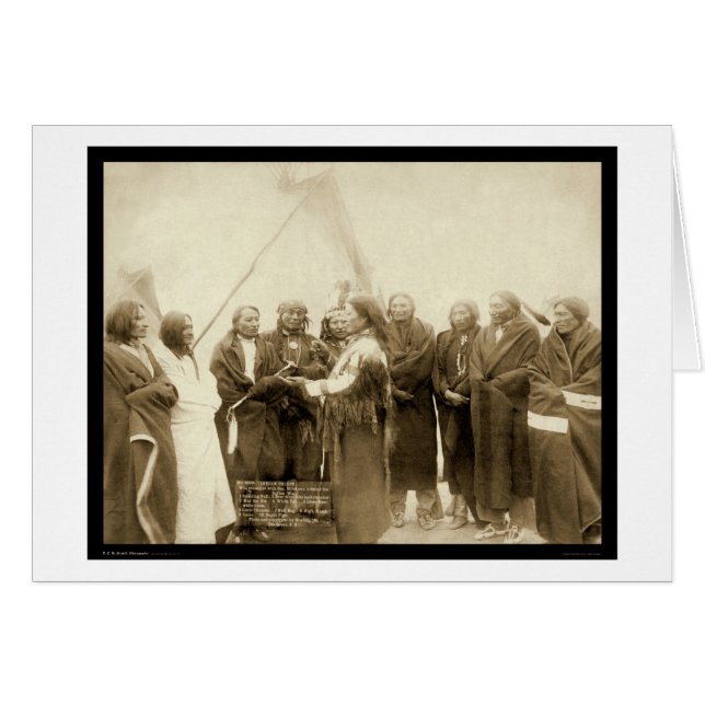 Indian Chiefs with General Miles SD 1891 (Front Horizontal)