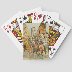 Indian Chiefs with Standards by Edward Borein Playing Cards