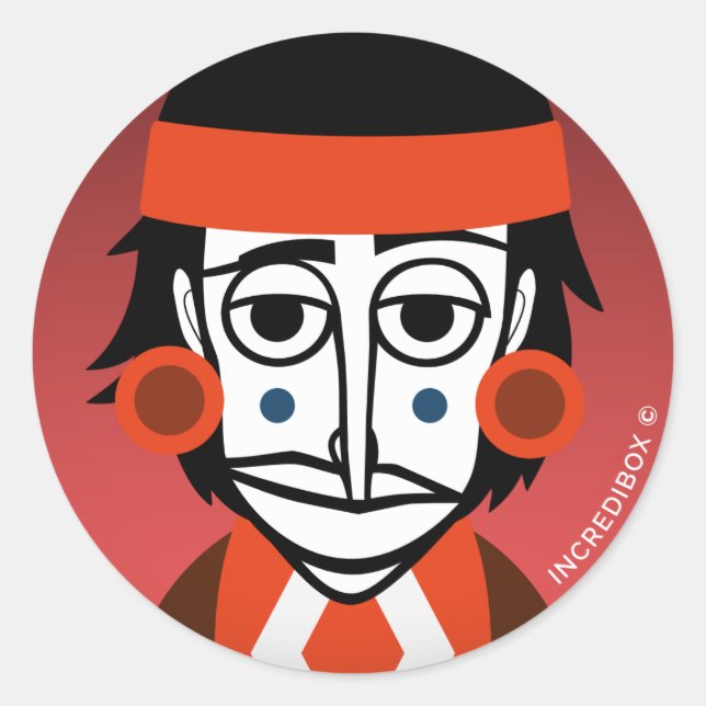 INDIAN CLASSIC ROUND STICKER (Front)